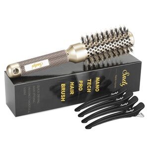 Nano Thermal Ceramic & lonic Tech Hair Brush with Boar Bristles